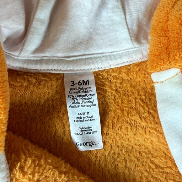 Cozy Fox Hooded Bunting Suit, George brand 3-6M - Picture 2 of 3